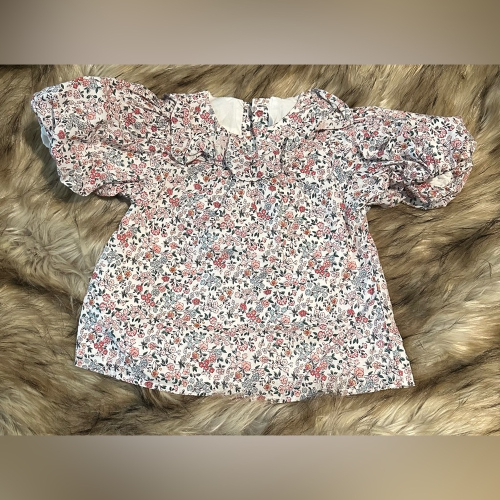 Janie and Jack Floral Blouse size 3